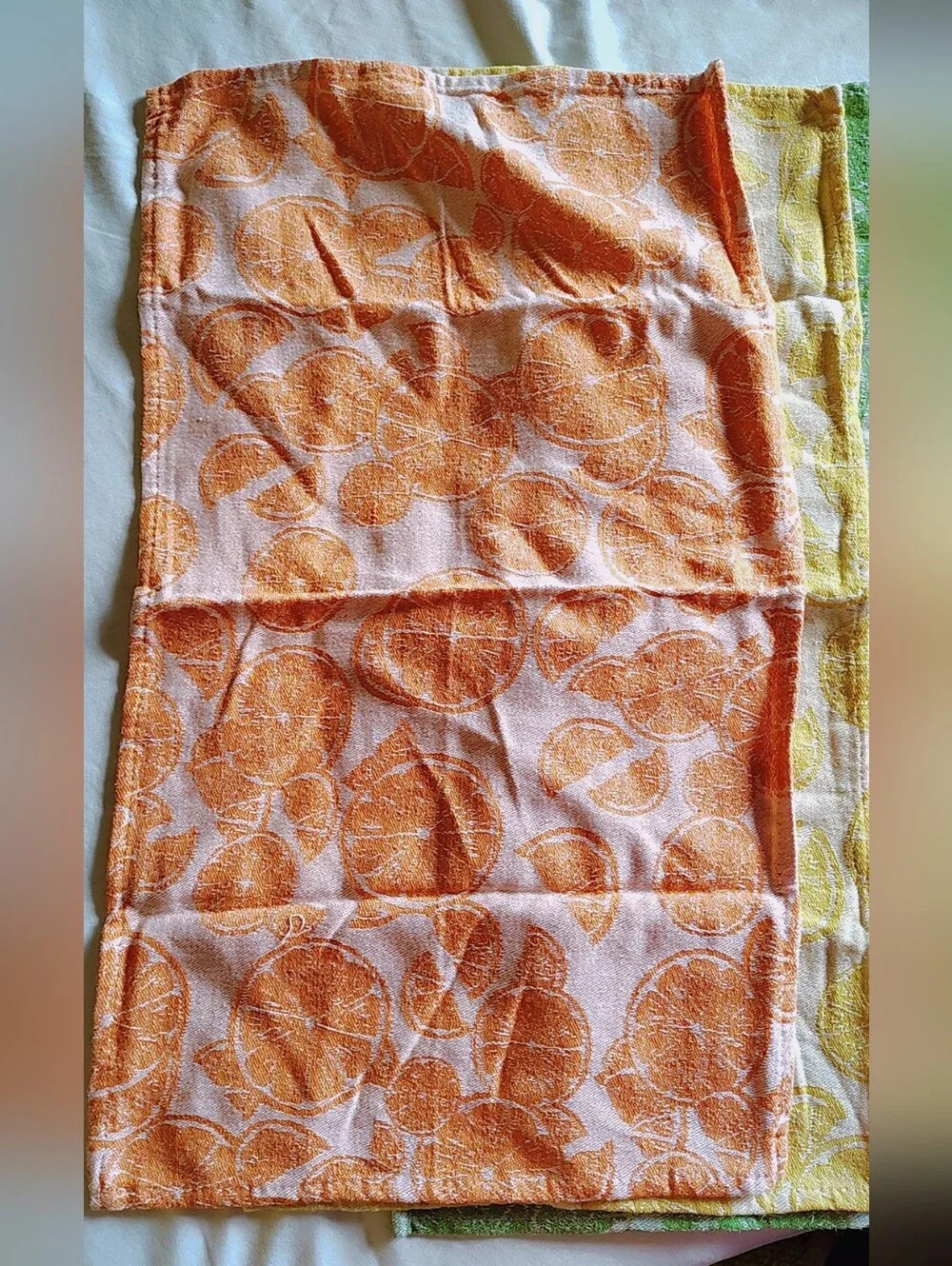 🍋 NWT Gold Coast Citrus Mixed Linen Lot: 7 PC - 100% Cotton🍋